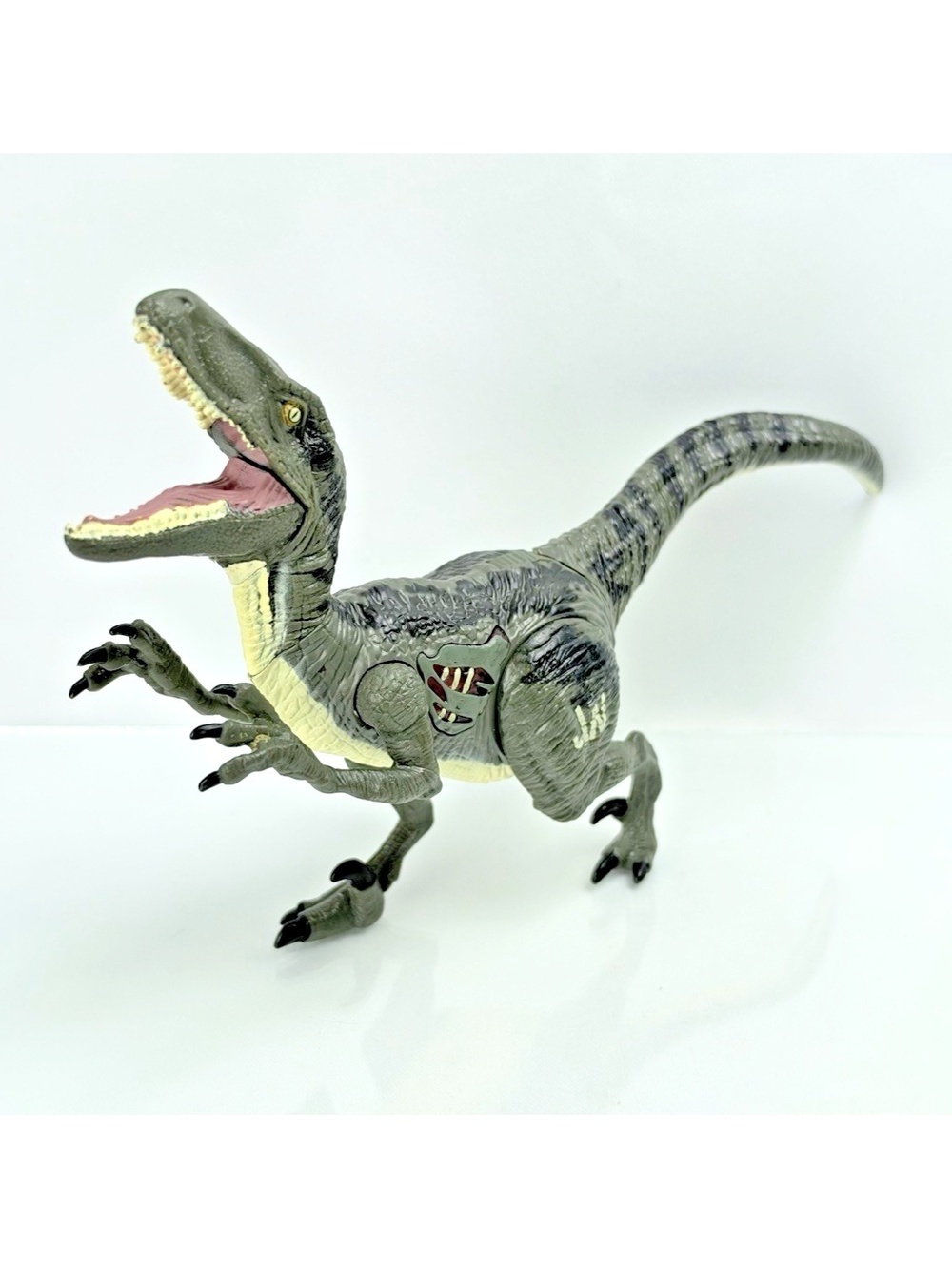 Jurassic World 2015 Velociraptor Blue Toy Figure Dinosaur Sound Light Works